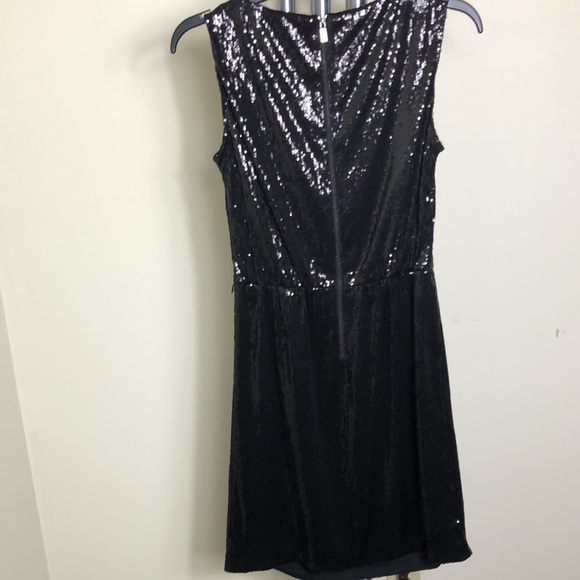 BLACK SEQUENCE Exposed back zipper. SIZE: 6 - Picture 9 of 10